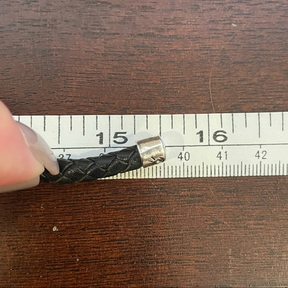 Silpada Freshwater Pearl & Black Leather Choker N1066 Vintage - Picture 14 of 15